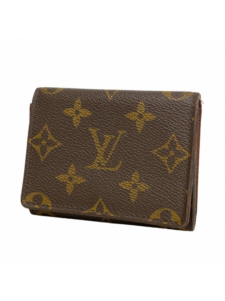 Louis Vuitton Card Case Monogram Envelope Business Holder Brown